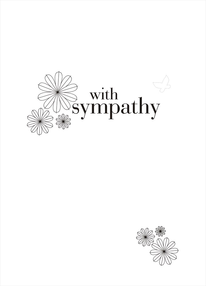 Sympathy Flower Card