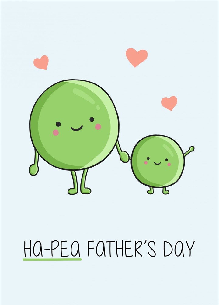 Ha-Pea Father's Day Card