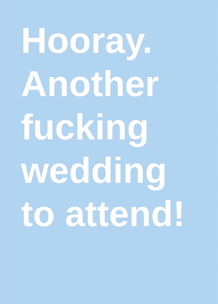 Another Fucking Wedding Card