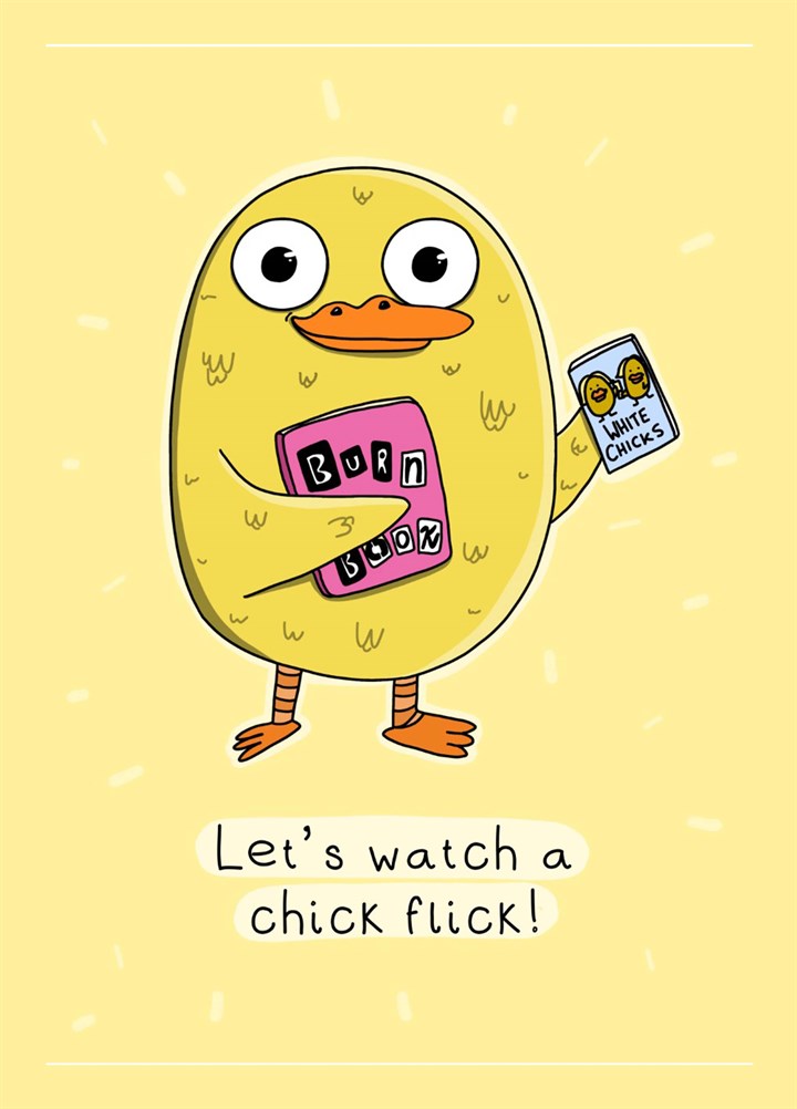 Let's Watch A Chick Flick Card