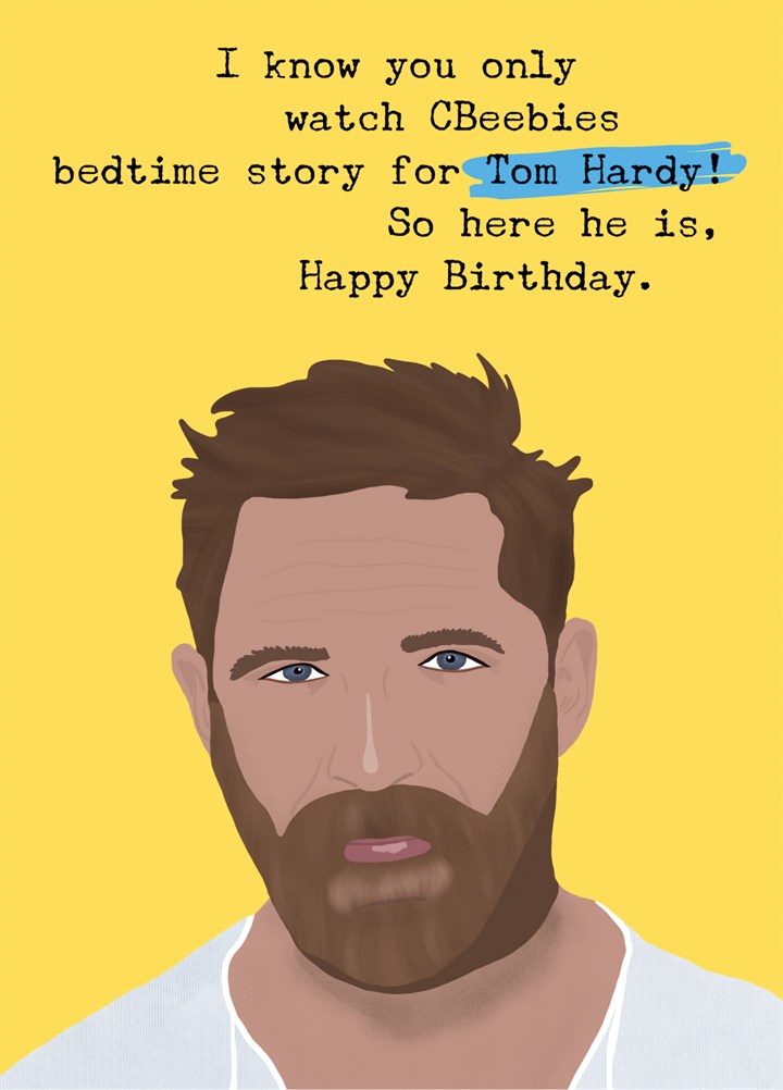 Tom Hardy Birthday Card