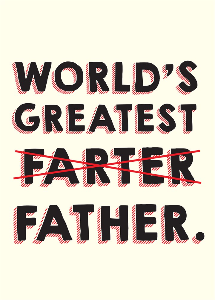 World's Greatest Farter Card
