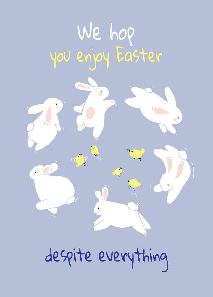 We Hop You Enjoy Easter Card
