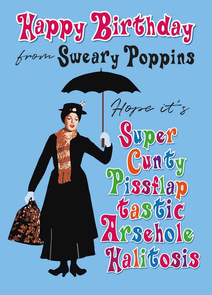 Sweary Poppins - LOL Card