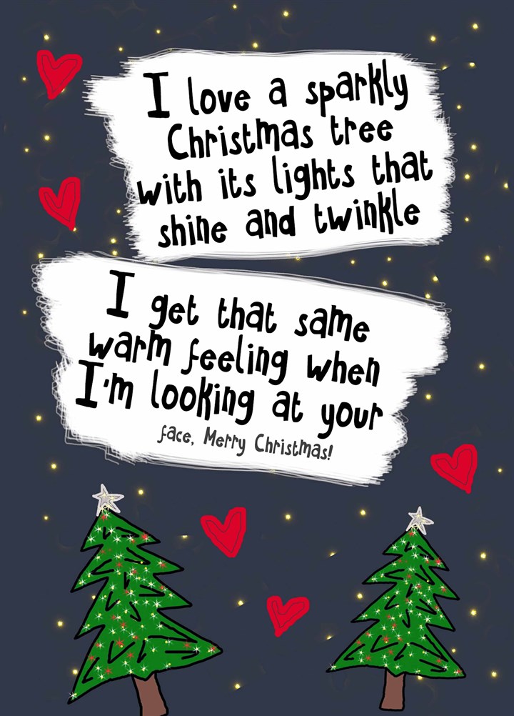 Sparkly Christmas Tree Card