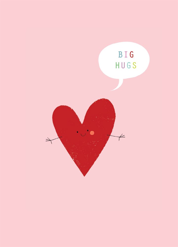 Big Hugs Heart Card