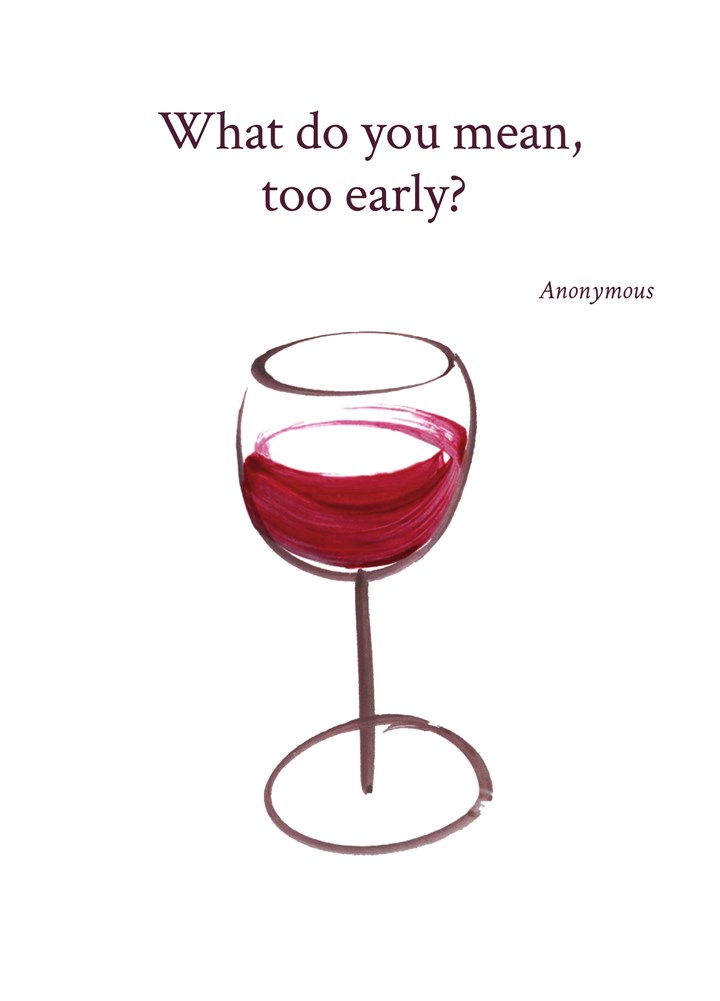 Early Wine Card
