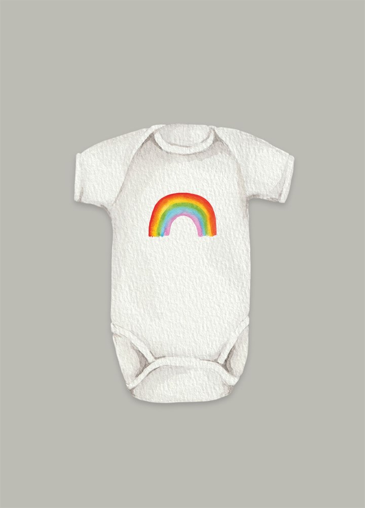 Rainbow Baby Grow Card