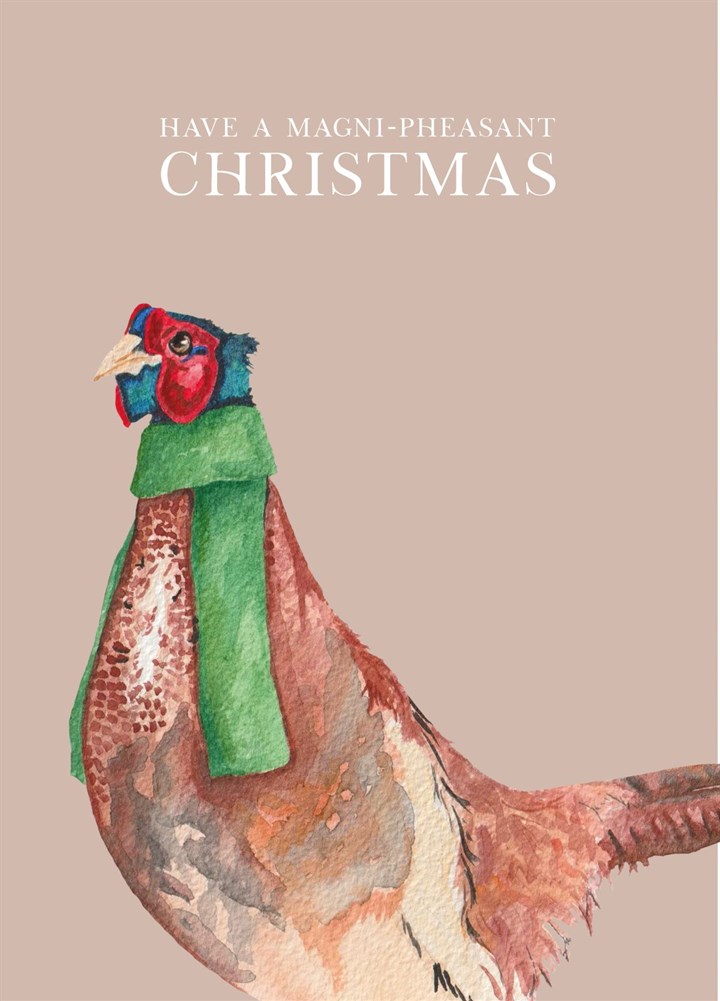 Magni-pheasant Christmas Card