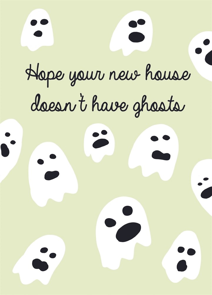 Spooky New House Card