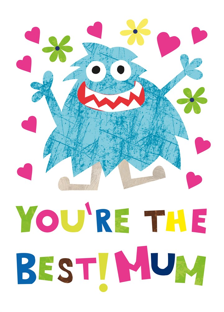Best Mum Monster Card