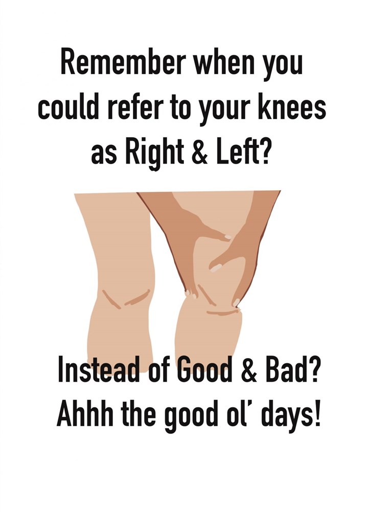 Bad Knees Card