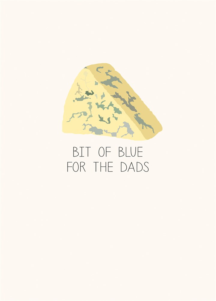 Bit Of Blue For The Dads Card