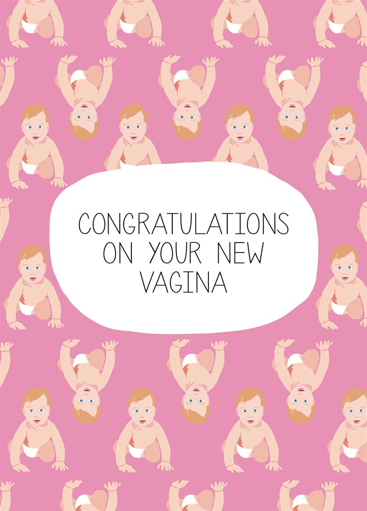 Congratulations On Your New Vagina Card