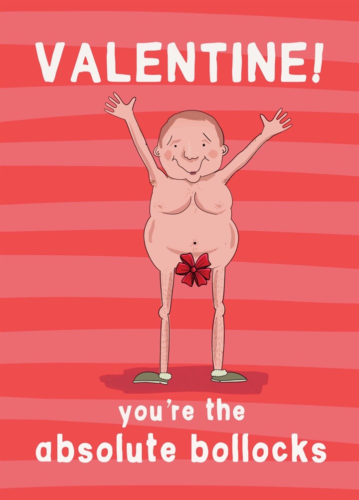 Funny Bollocks Valentine’s Day Card