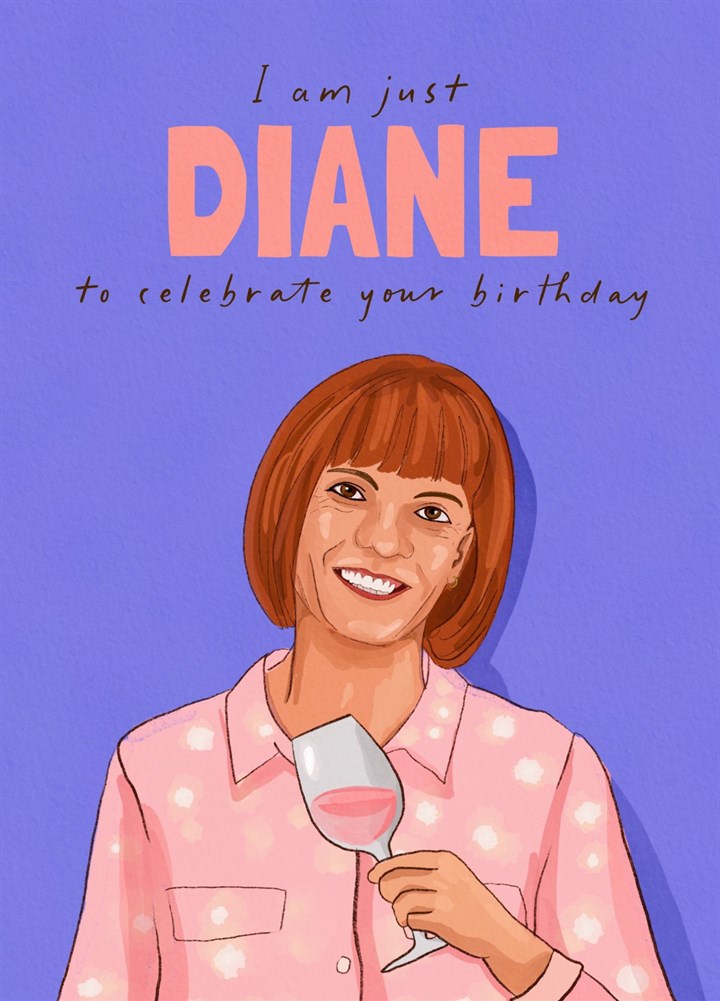 Diane From The Traitors Rose Birthday Card