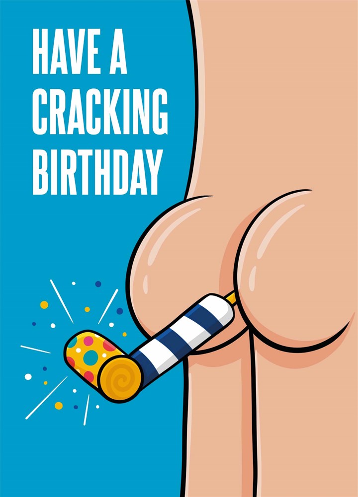 Party Blower Cracking Birthday Card