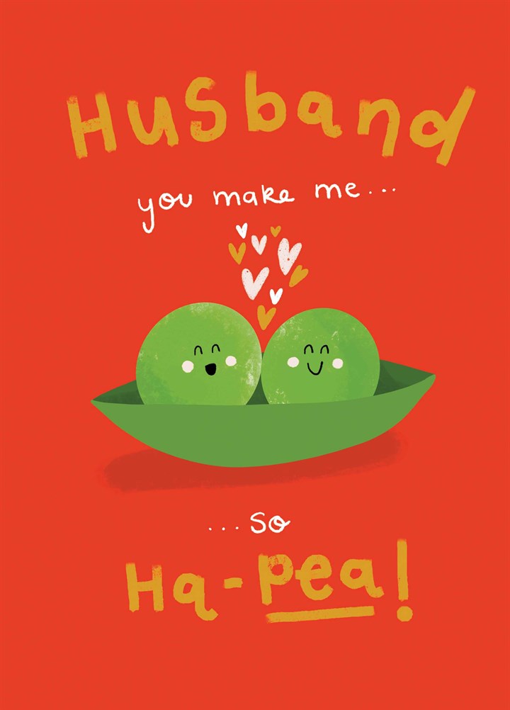 Husband Ha-Pea Valentine's Card