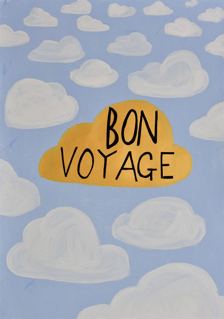 Bon Voyage Clouds Card