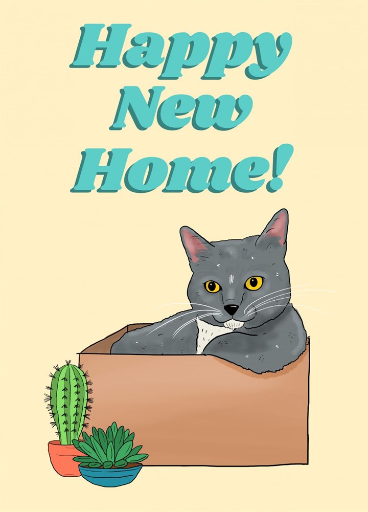 Happy New Home Kitty Card