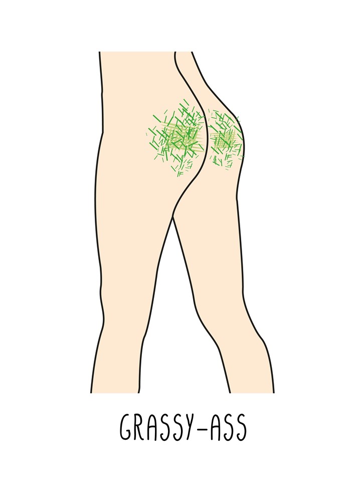 Grassy Ass Card