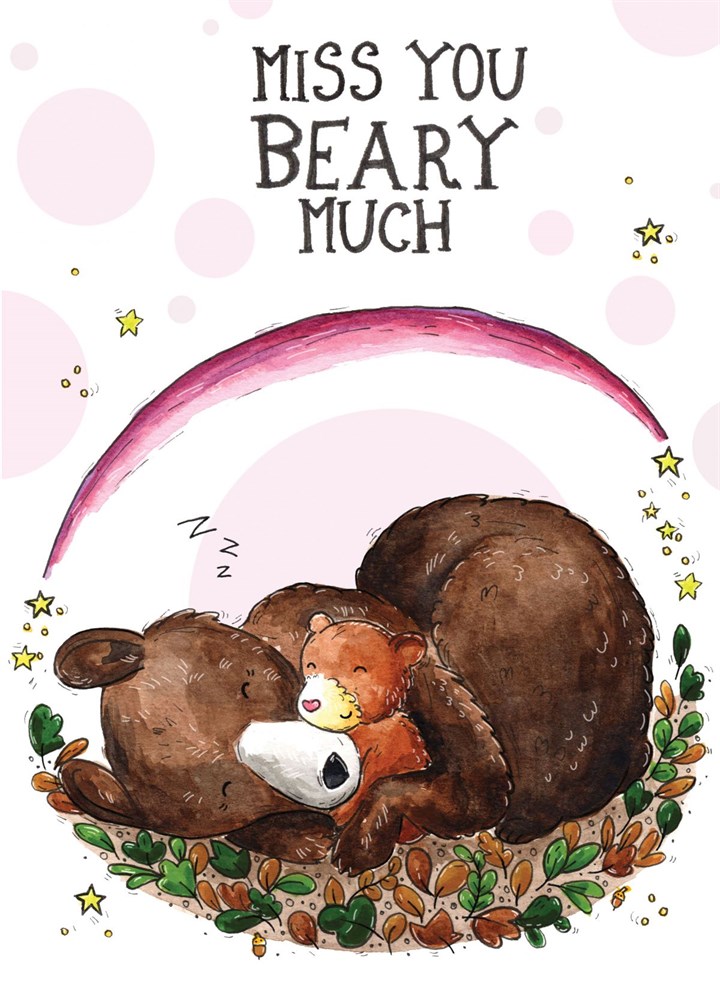 Miss You Beary Much Card