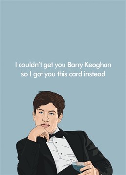 Got a friend who's obsessed with Barry Keoghan from Saltburn? This is the perfect card for fans of the Irish heart throb, celebrating Galentine's Day, a birthday or anything else! Designed by Bonne Nouvelle.