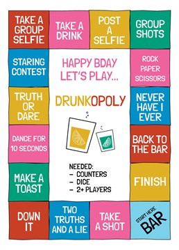 If you're looking for a fun drinking game and a card rolled into one, we've got your back. Use a dice app if you don't have a dice to hand, and get those drinks flowing!
