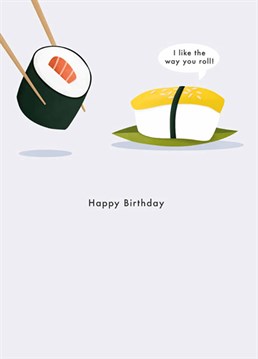 Send this sushi lovers dream to your soy mate and let the good times roll on their birthday. Designed by Art File.