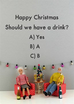 If it!s Christmas it!s against the law to not have a drink (not really) A Christmas card designed by Jeffrey & Janice.