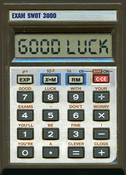 Say Good Luck with this calculator card from Brainbox Candy, a card to make sure they will do well in their exams!