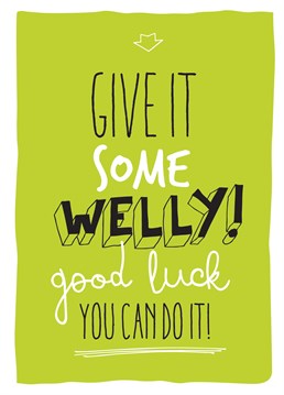 You Can Do It! Get Motivation with this great card by Brainbox Candy.