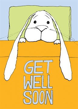 This cute get well card by Cardinky is perfect for a friend or family member who's feeling a bit poorly.