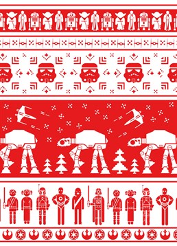 This Christmas card by Scribbler is great for those who love Star Wars.