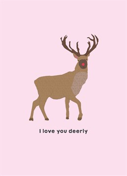 Let your partner know how much you love them with this adorable Christmas card by Scribbler.