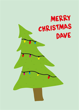 It's the leaning tower of Christmas! Add a name and send this personalised Scribbler card to a loved one.