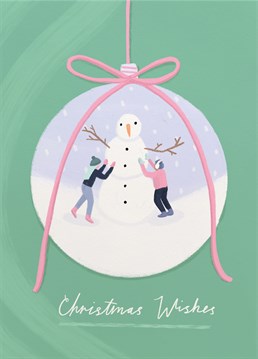 Do you wanna build a snowman? Duh, who doesn't! Send Christmas wishes to a friend with this lovely Scribbler card.