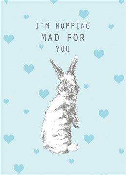 Wish some-bunny special a Hoppy Valentine's Day with this adorable design by Cadell Cruse.
