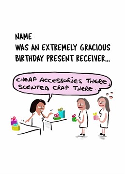 Send this Do Something David card to a brutally honest friend who you dread buying Birthday presents for. A gift voucher it is then!