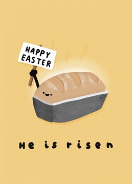 An alternative punny Easter card to send to your loved ones this April!