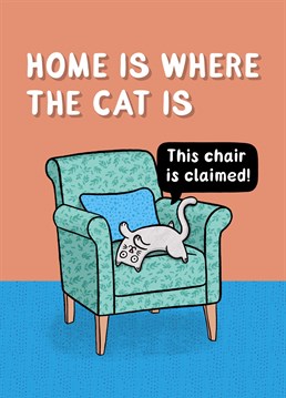 Welcome them to their new home with a cute cat card.  Designed by Drawn to Cats.