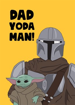 If he loved the Mandalorian, he'll definitely love getting this Father's Day card that proves he's the best dad in the galaxy. Designed by Scribbler.