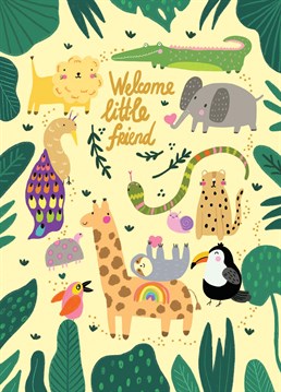 Welcome a new little man or woman cub into the world with this adorable Jungle Book inspired design by Forever Funny.