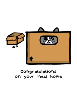 They have moved from a smaller box to a bigger box! Say congratulations with this new home card designed by Innabox.