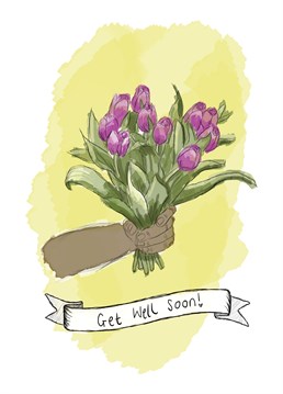 Are tulips their favourite bloom? Then this get well card is sure perk them up! Designed by Kitsch Noir.