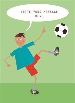 The perfect personalised Kali Stileman Birthday card to score points with a football mad little lad and make their day special.