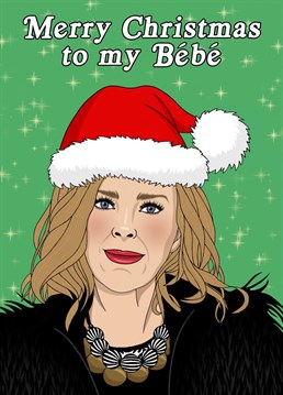 Send your Bebe this Schitt's Creek inspired Christmas card featuring the one and only Moira Rose