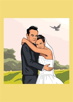 Ah, they've finally admitted it's love! Ant and Dec getting married, as requested by Rick Neary. Hilarious Jim'll Paint It design by Lesser Spotted Images.