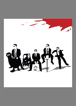 Reservoir Dogs end scene parody, as requested by Matt. Hilarious Jim'll Paint It design by Lesser Spotted Images, perfect for any classic film buff.