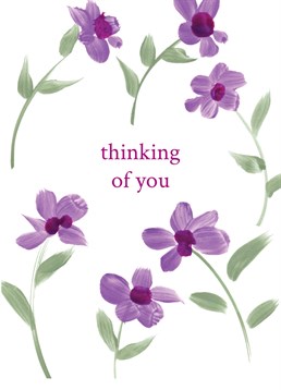 This Lucilla Lavender is a lovely card to send to let them know you're thinking of them.